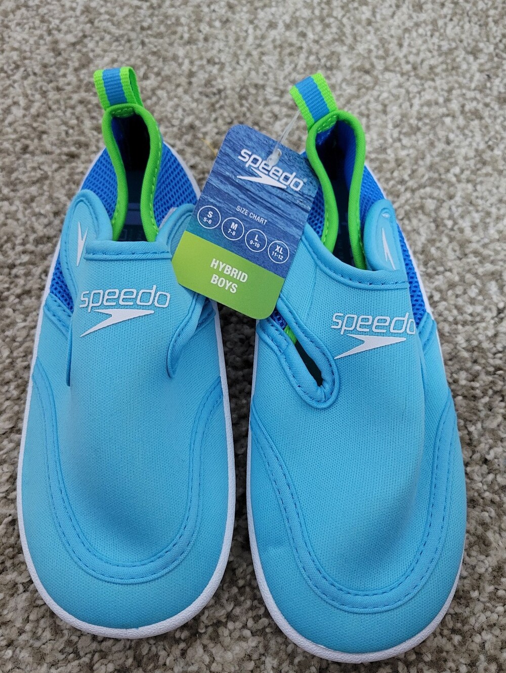 NWT Speedo Kids Blue Water Shoes Size L 9/10 Toddler